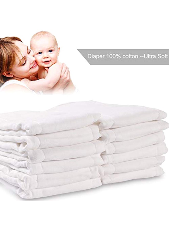 Fasoar Prefold Cloth Diaper, 10-35 lbs, 6 Count - Image 4