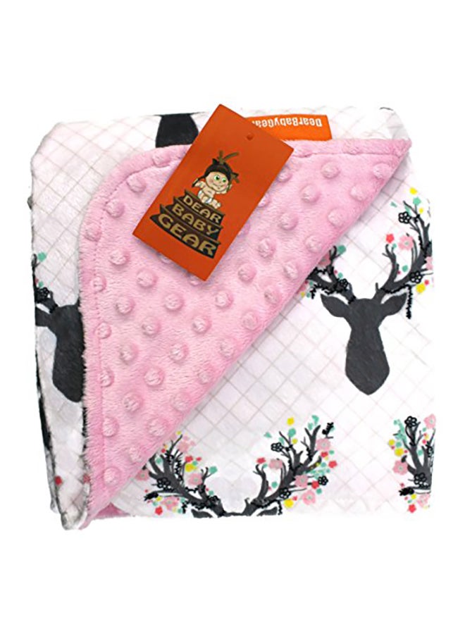 Dear Baby Gear Minky Dot Printed Blanket - Image 1