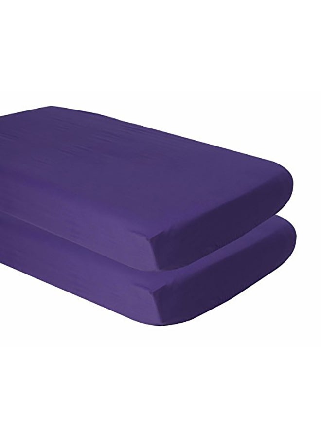 Bacati Mix And Match Solid Fitted Crib Sheet - Image 2