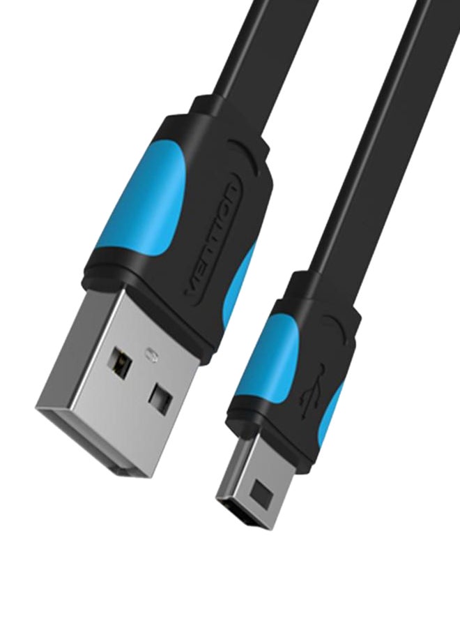 فينشن كابل صغير بمنفذ USB بتصميم مسطح أسود - Image 3