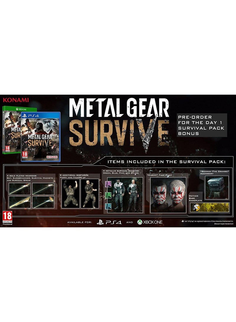 كونامي لعبة Metal Gear: Survive لأجهزة بلاي ستيشن 4 - نينتندو سويتش  - Image 5
