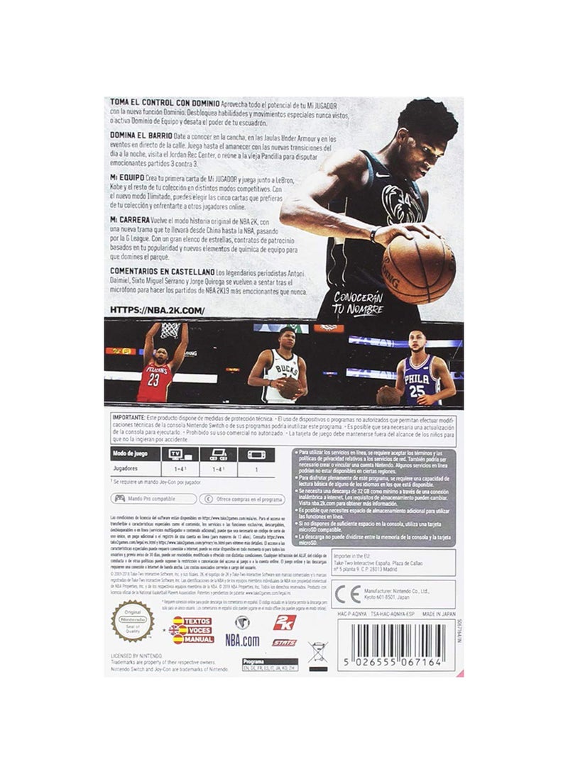 2K - NBA 2K19 (Intl Version) - Sports - Nintendo Switch - Image 1
