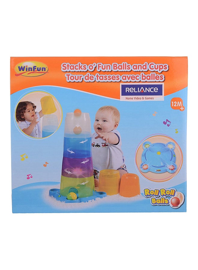 WinFun Stacks N Roll Fun Cups Play Set - Image 1