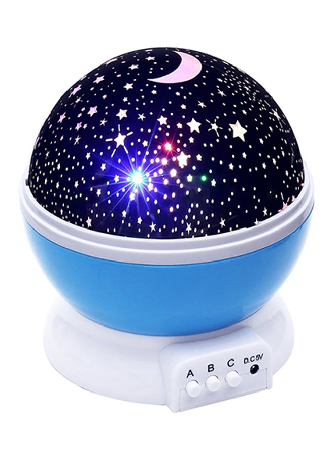 CYTHERIA - LED Night Light Projector Moon Lamp Blue 12 x 12 x 13.5cm - Image 1