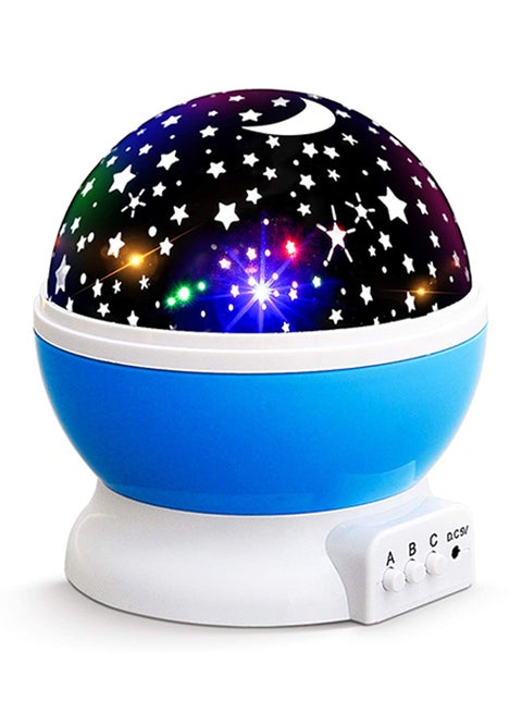 Starry Night Light Rotating Moon Stars Projector Multicolour 5.6 x 5.2 x 5.1inch