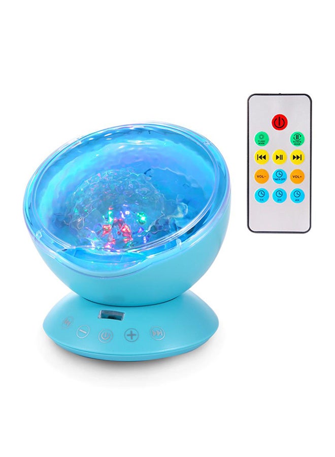 CYTHERIA LED Ocean Wave Starry Sky Night Light Projector Blue 12.6x12.6x10.5cm  - Image 1