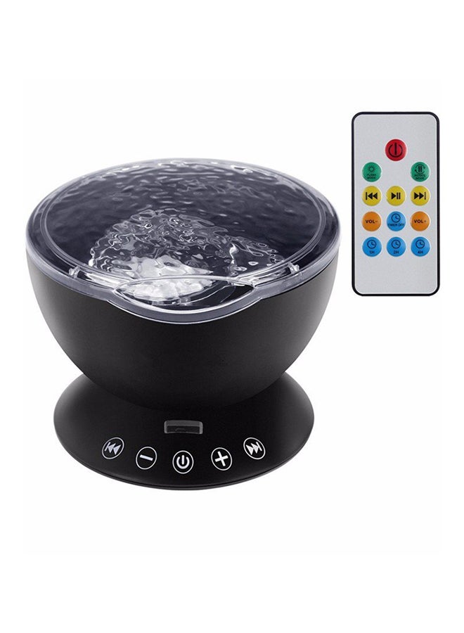 CYTHERIA LED Ocean Wave Starry Sky Night Light Projector Black 12.6x12.6x10.5cm  - Image 1