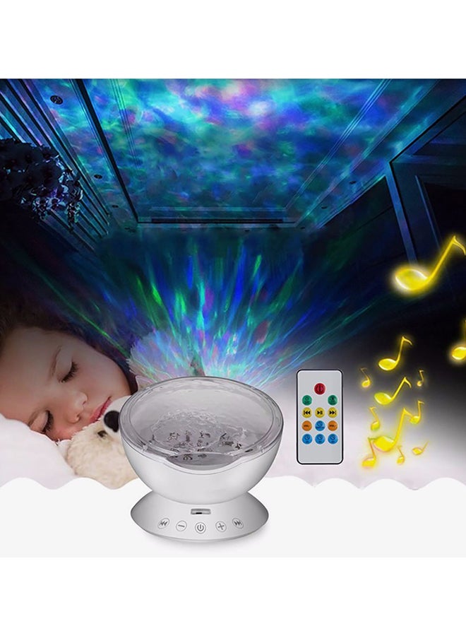 CYTHERIA LED Ocean Wave Starry Sky Night Light Projector White 12.6x12.6x10.5cm  - Image 4