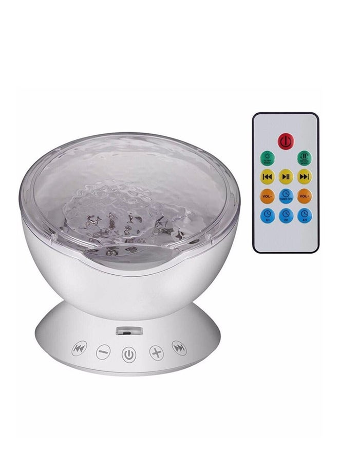 CYTHERIA LED Ocean Wave Starry Sky Night Light Projector White 12.6x12.6x10.5cm  - Image 2