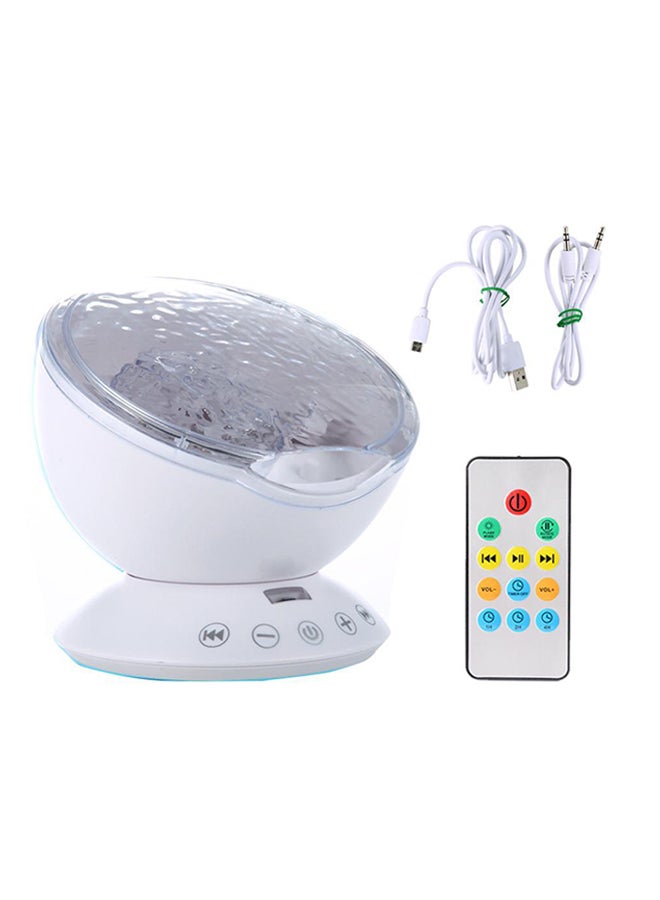 CYTHERIA LED Ocean Wave Starry Sky Night Light Projector White 12.6x12.6x10.5cm  - Image 1
