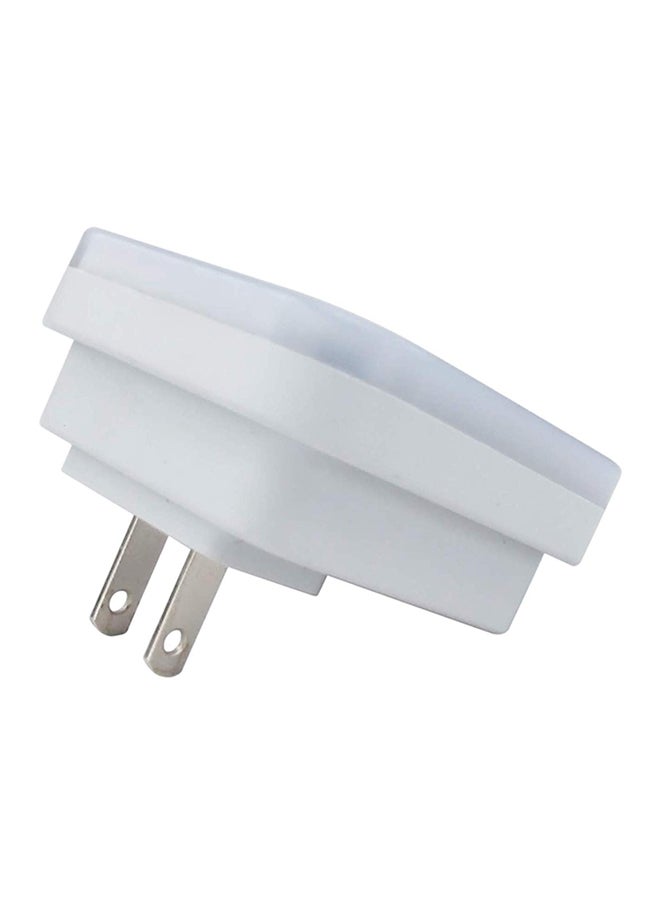 CYTHERIA 8 Piece LED Plug Night Light Wall Lamp White  - Image 4