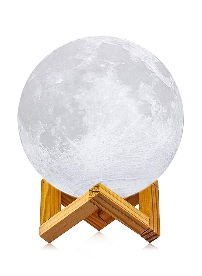 سيثيريا مصباح بطبعة ثلاثية الأبعاد لتصميم ضوء القمر مزود بحامل أبيض 10سم - Image 1