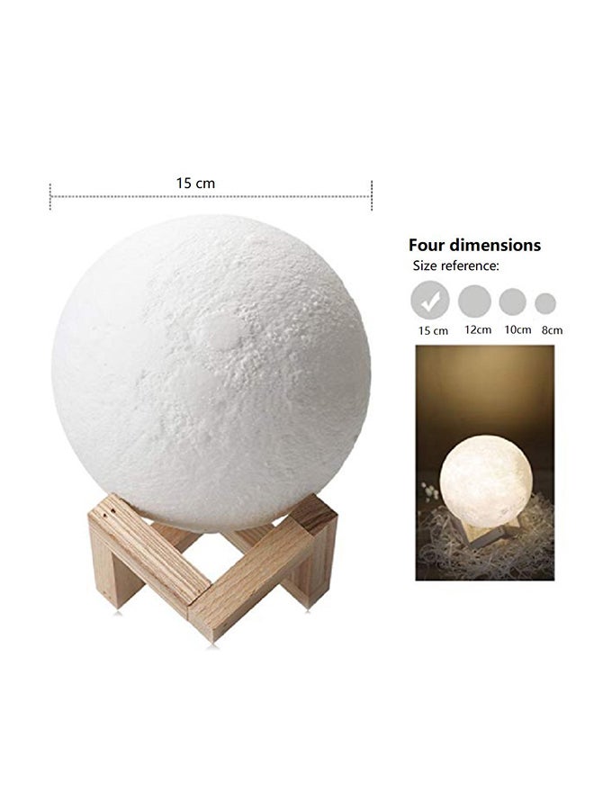 CYTHERIA 3D Printing LED Moon Lamp White 10cm  - Image 4