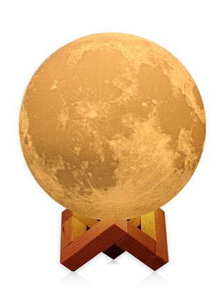 3D Printing LED Moon Lamp White 8cm - v1551697119/N20936066A_1