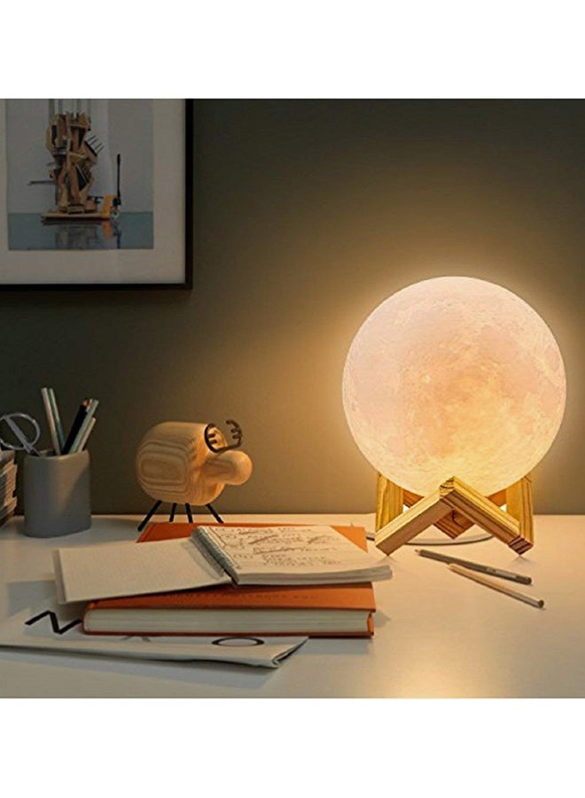 CYTHERIA 3D Printing LED Moon Lamp White 18cm  - Image 3