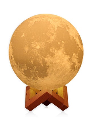 3D Printing LED Moon Lamp White 18cm - v1551697126/N20936064A_1