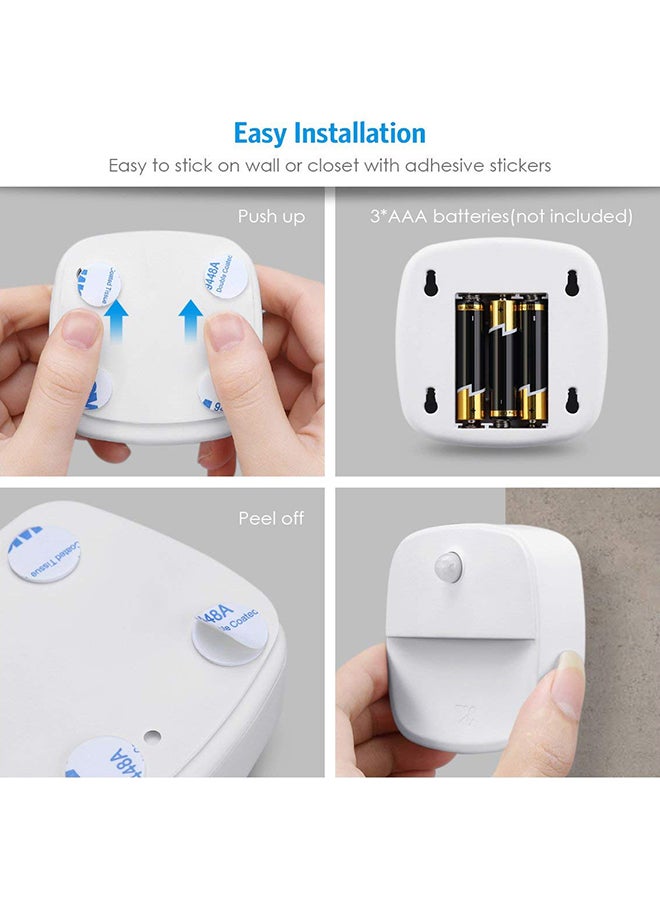 CYTHERIA 3 Piece LED Motion Sensing Lights White 4.3 x 3.3 x 3.1inch  - Image 2