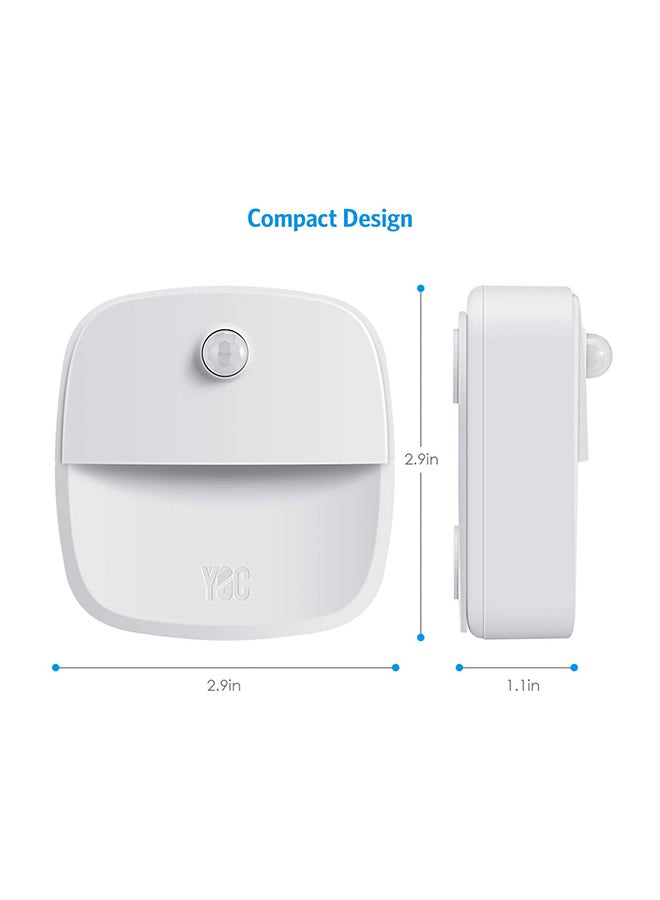 CYTHERIA 3 Piece LED Motion Sensing Lights White 4.3 x 3.3 x 3.1inch  - Image 3
