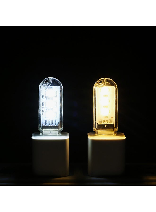 CYTHERIA 2 Piece LED Portable Mini USB Light Desk Lamp Multicolor 60x17x9mm  - Image 2