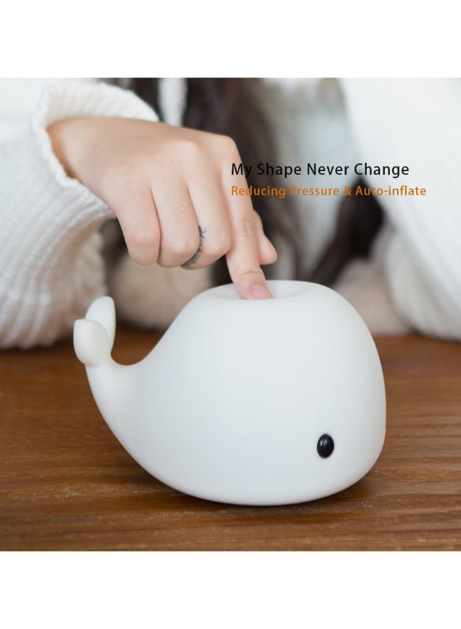 CYTHERIA Dolphin Shaped LED Night Light White 6.3x4.7x3.9inch  - Image 2