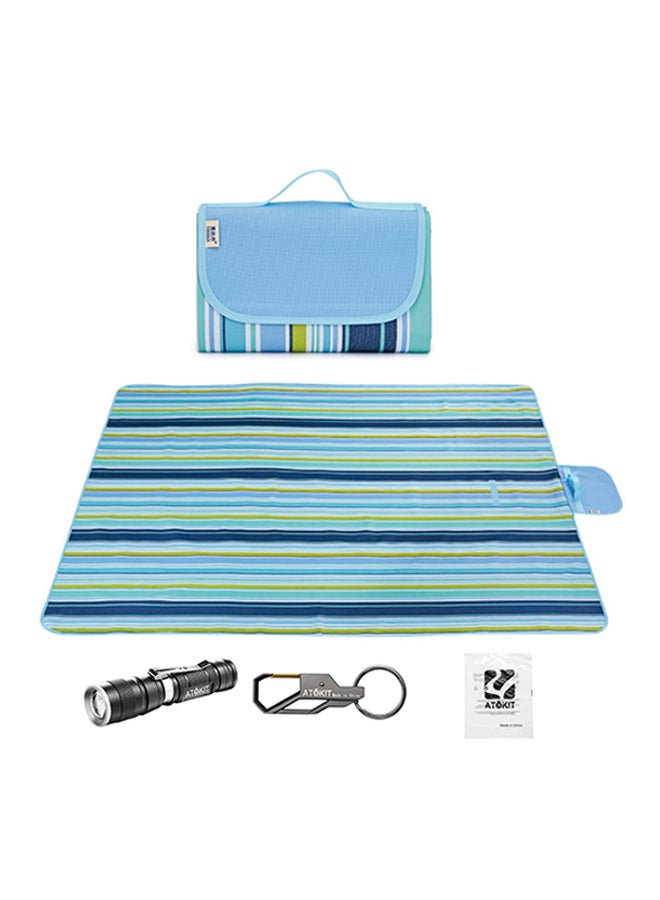 ATOKIT Picnic Waterproof Mat Camping Mat With Flashlight And Keychain- 145*80Cm 200cm - Image 1