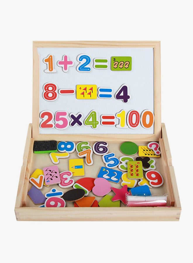 Mu Mama Children's Puzzle Early Learning Toys Multipurpose Wooden Children's Digital Shape Drawing Board  - Image 2