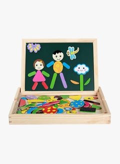 Generic Wood Mother Children's Wooden Puzzle Magnetic Double-Sided Drawing Board Spelling Music Educational Toys  Direct  - Image 3