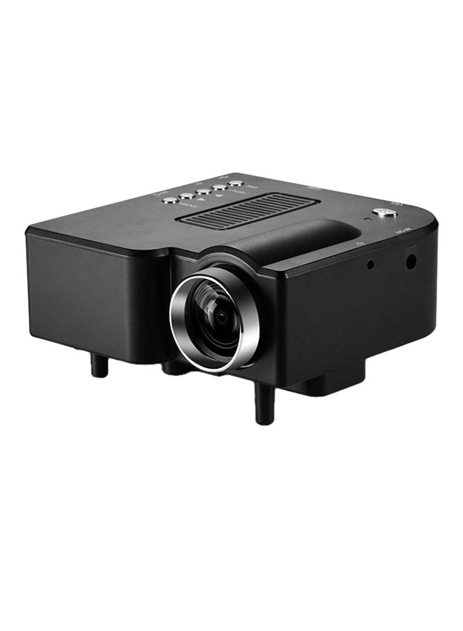 Mini HD LED Projector Black - Image 1