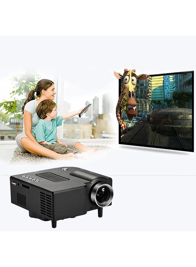 Mini HD LED Projector Black - Image 3
