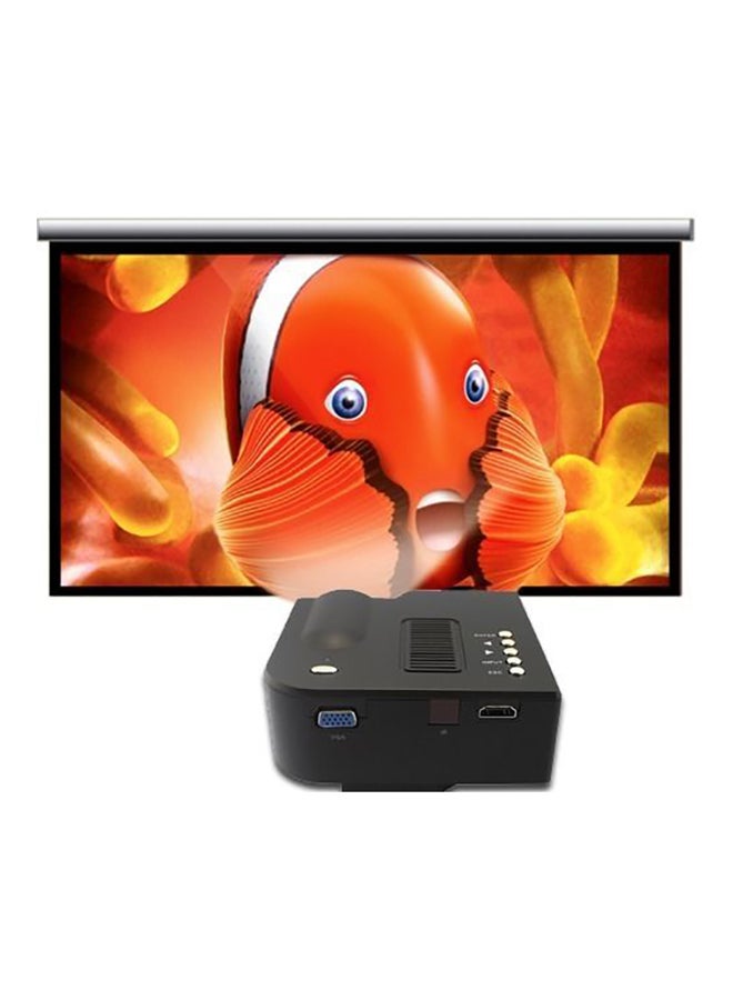 Mini HD LED Projector Black - Image 4