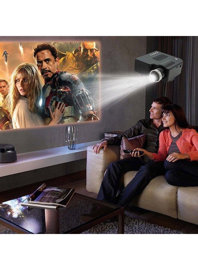 Mini HD LED Projector Black - Image 5