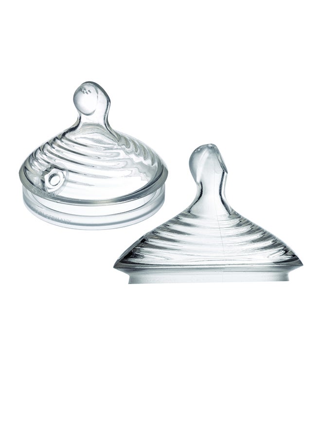 NUK 2-Piece Simply Natural Medium Flow Nipple - Image 1