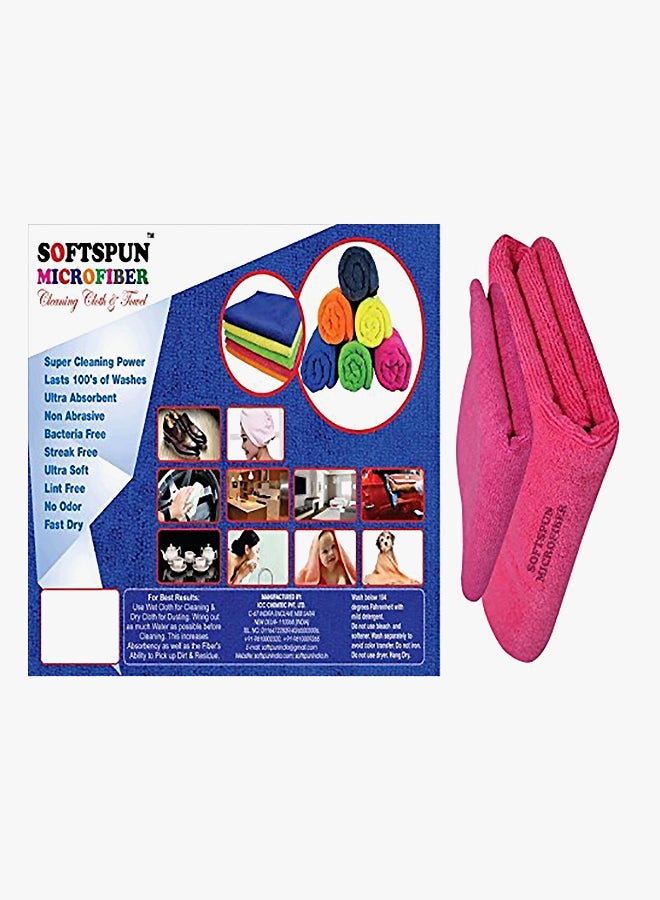 سوفتسبون طقم مناشف استحمام مصنوعة من المايكروفايبر مكون من قطعتين - Image 2