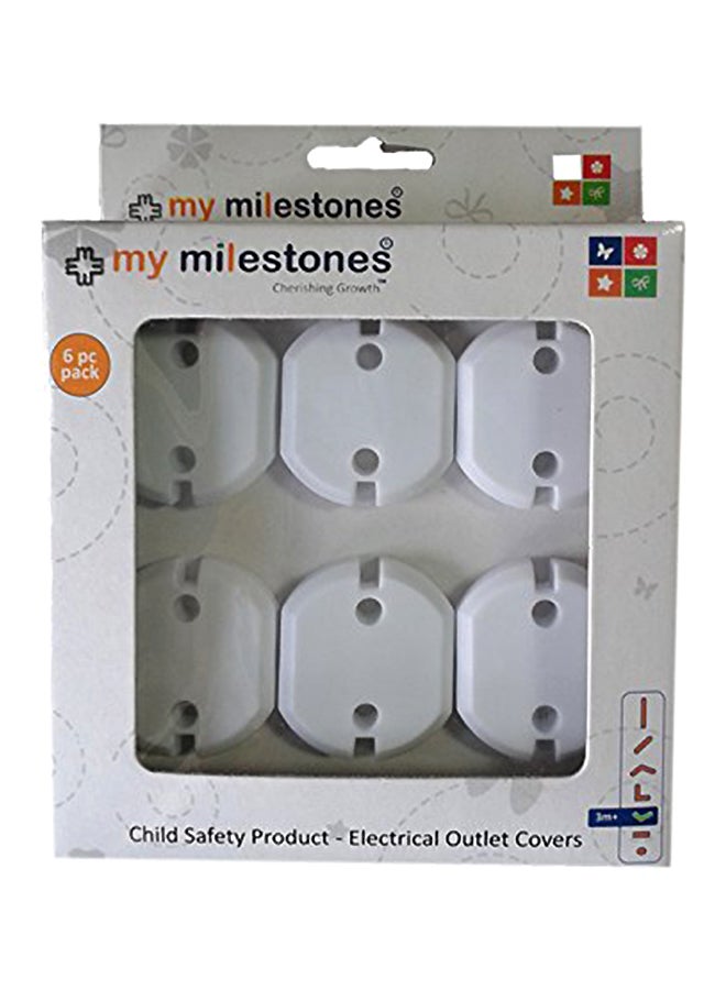 My Milestones - 6-Piece Home Safety Electrical Outlet Covers - Image 1