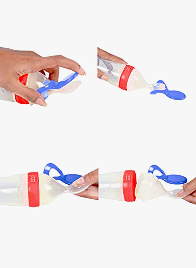mee mee - Squeezy Silicone Spoon Feeder With In-Built Stand - Image 1