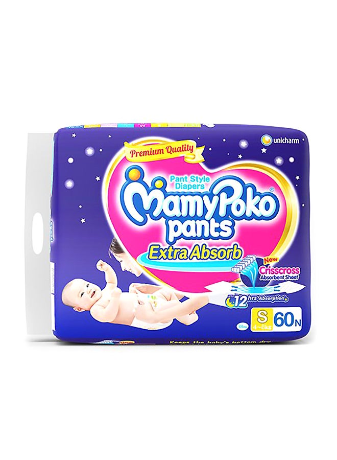 MamyPoko Pants Style Diapers, Small Size, 60 Count  - Image 1