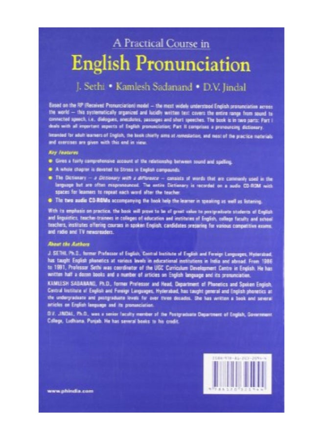 A Practical Course In English Pronunciation Paperback English by J.Sethi - Image 2