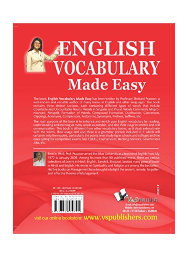 English Vocabulary Made Easy: The Complete Vocabulary Build Up For Improving English Paperback English by Shrikant Prasoon  - Image 2