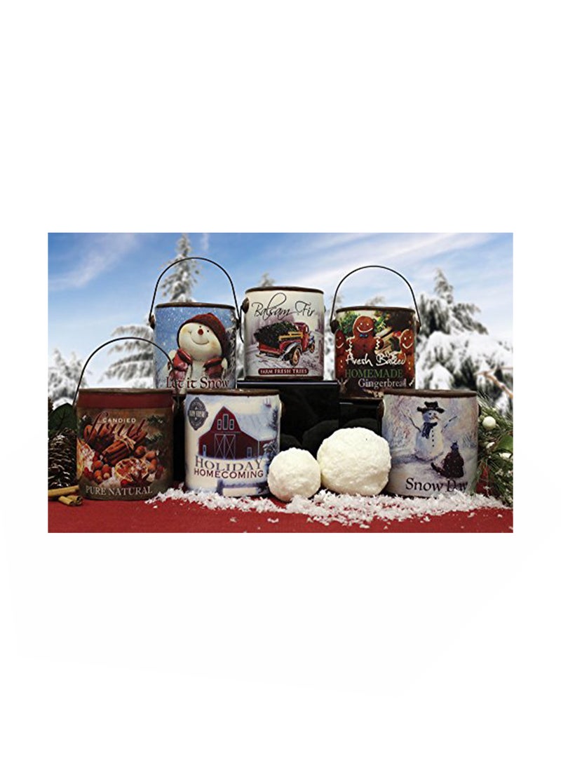 A Cheerful Giver Crumb Coffee Cake Fresh Farm Collection Candle Beige 4.5x4.13x4.13inch  - Image 3