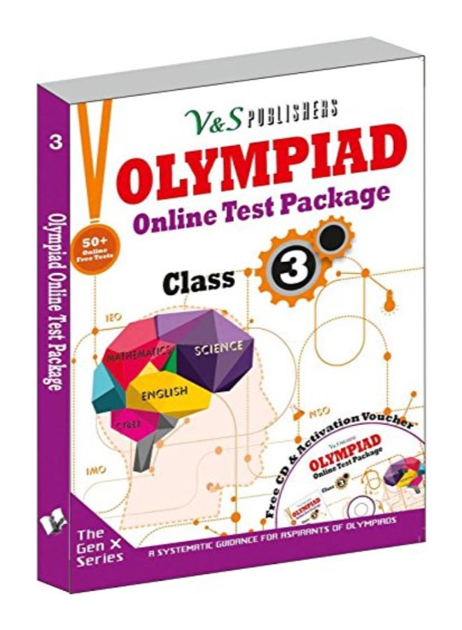 Olympiad Online Test Package Class 3 paperback english - Image 1