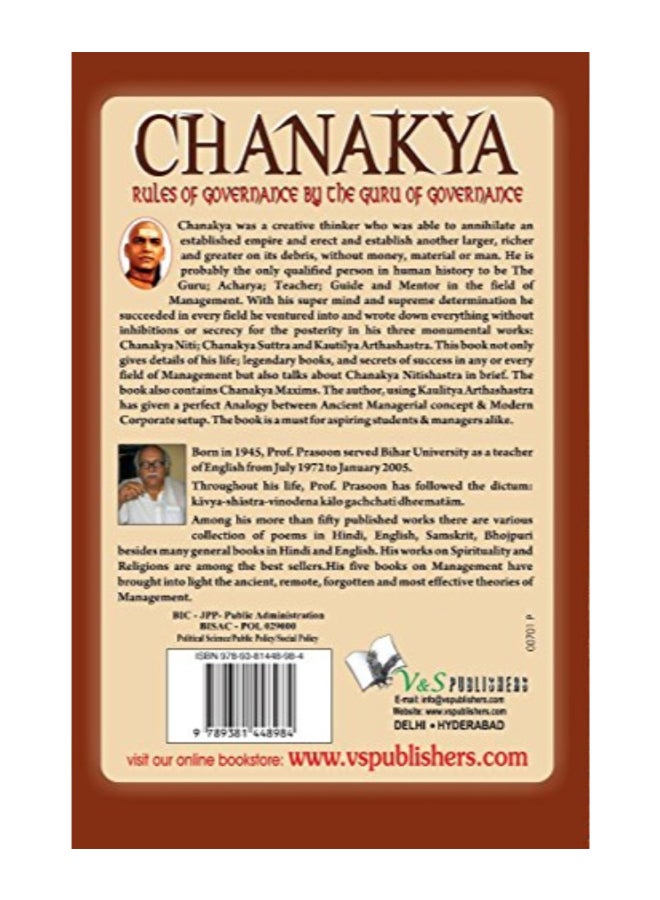 Chanakya Paperback English by Prof. Shrikant Prasoon  - Image 2