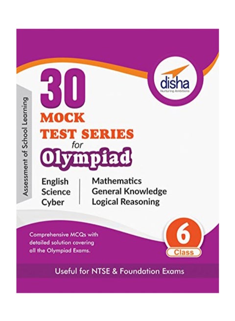 30 Mock Test Series For Olympiads/Foundation/NTSE Class 6 - paperback english