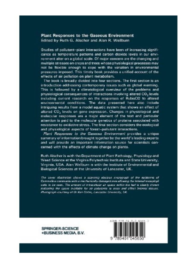 Plant Responses To The Gaseous Environment paperback english - Image 2
