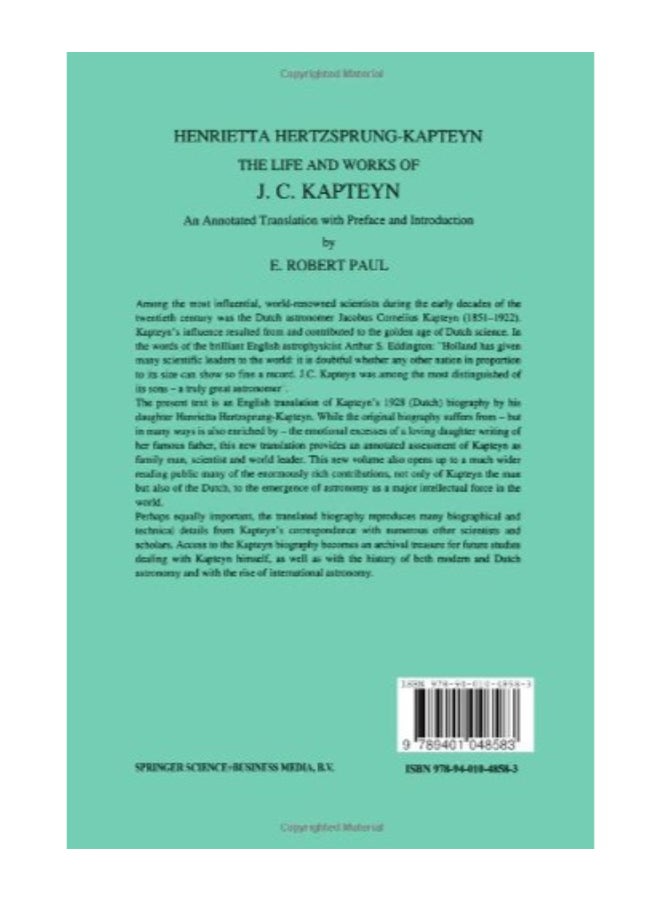 null - The Life And Works Of J. C. Kapteyn Paperback English by Henrietta Hertzsprung-Kapteyn - Sunday, July 18, 2010 - Image 1