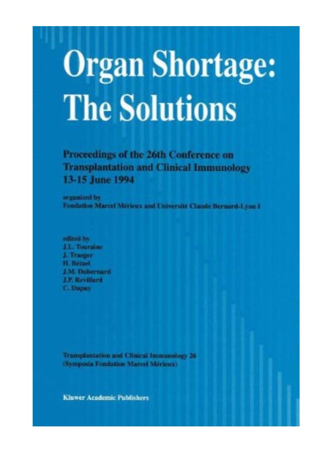 Organ Shortage: The Solutions paperback english  - Image 1