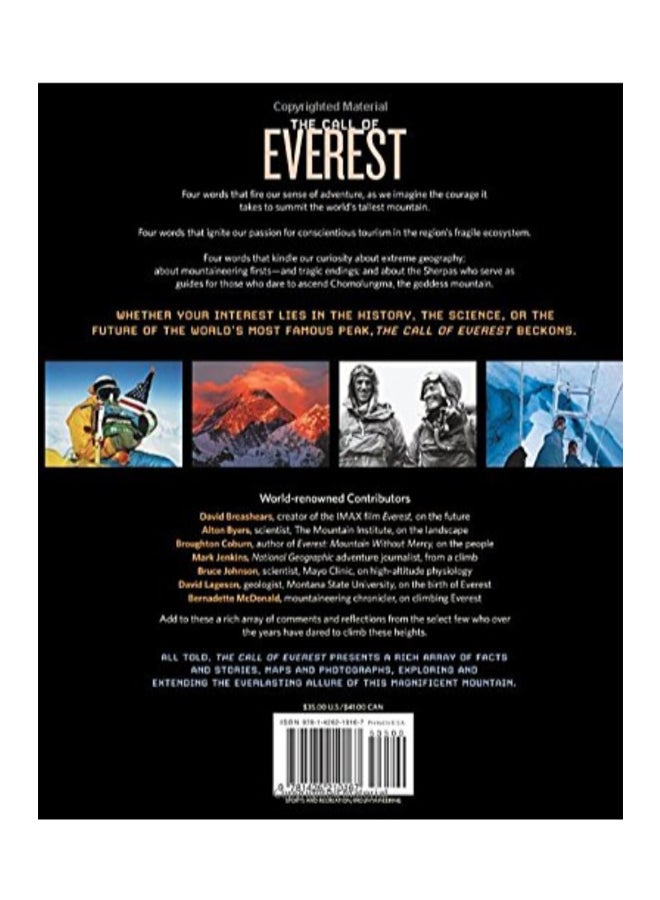 The Call Of Everest: The History, Science, And Future Of The World's Tallest Peak hardcover english  - Image 2