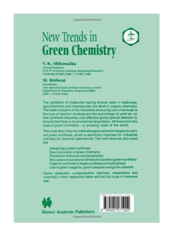 New Trends In Green Chemistry paperback english - v1551704812/N21242305A_2