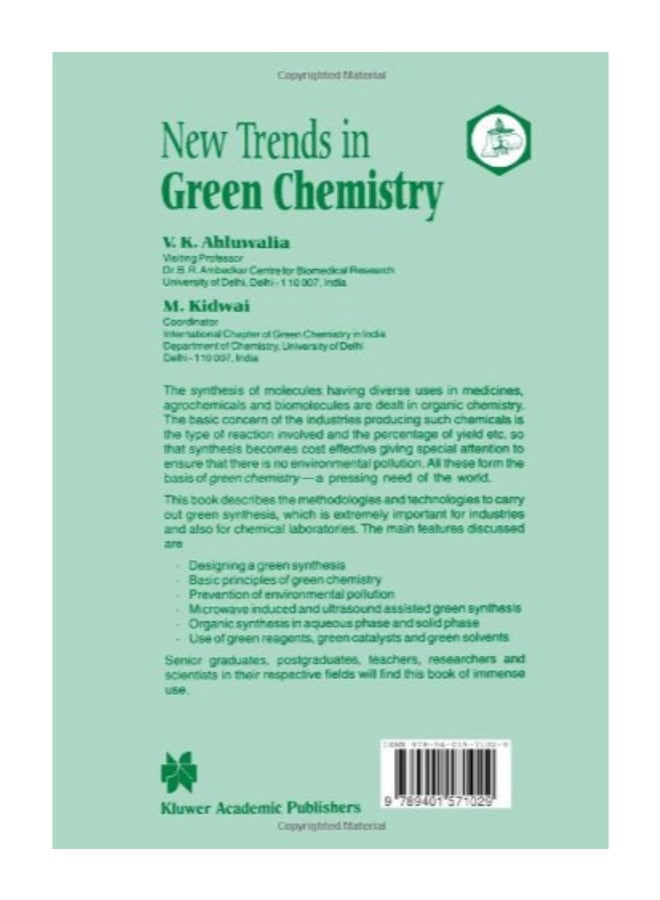 New Trends In Green Chemistry paperback english - Image 2