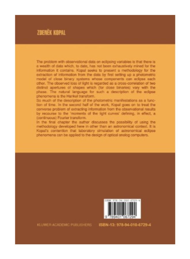 Mathematical Theory Of Stellar Eclipses paperback english