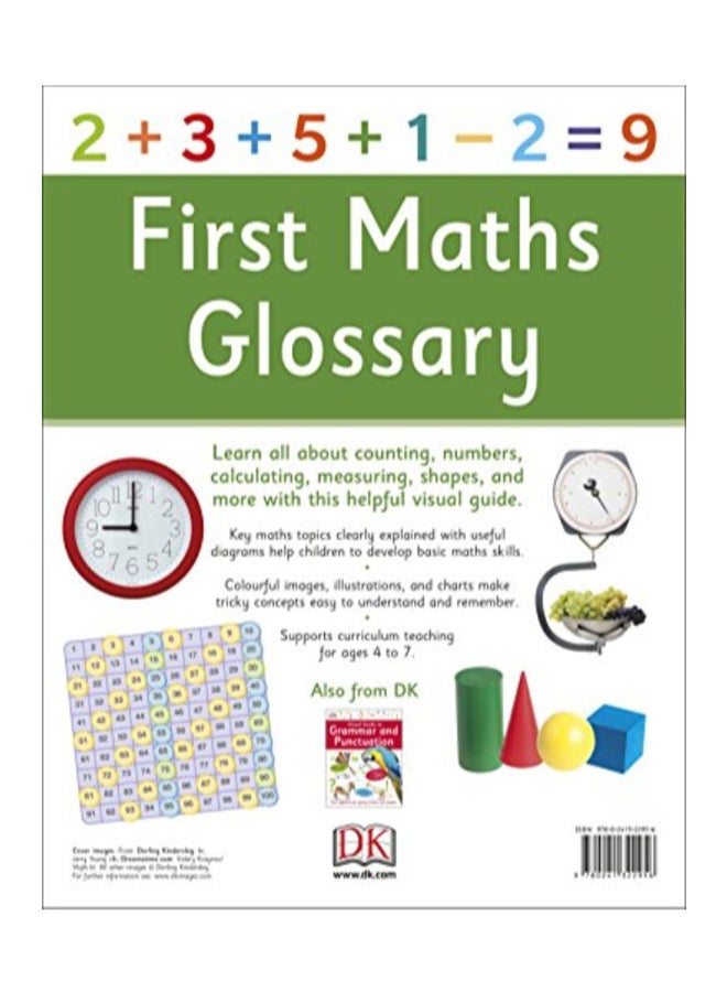 null - First Maths Glossary Paperback English by DK - 43314 - Image 1